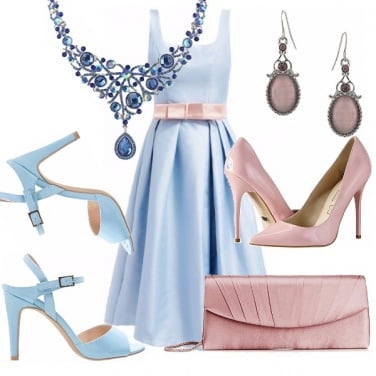 Outfit Dream in sky blue and pink