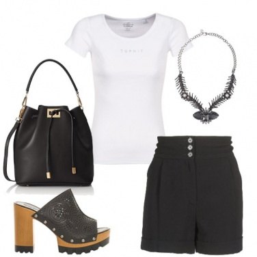 Outfit Bianco e nero