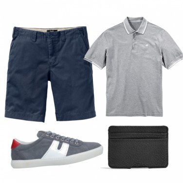 Outfit Polo Gris Hombre: 2 Outfit Hombre | Bantoa