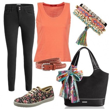 Outfit Accessori fantasia e colore