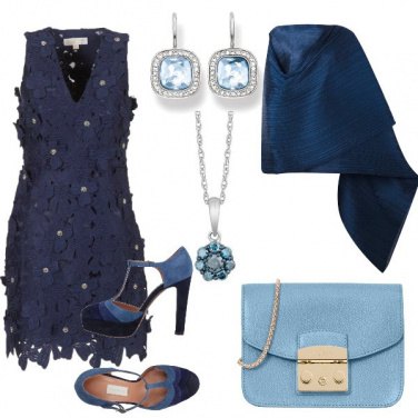 Outfit Cerimonia in blu