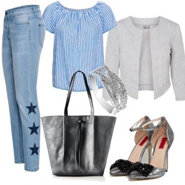 Outfit Denim e tacco