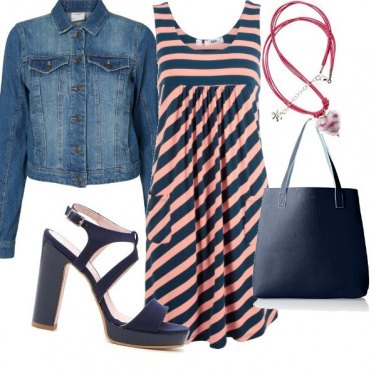 Outfit Il vestito a righe