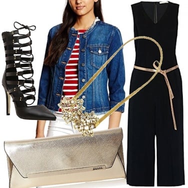 Outfit Elegante in giacca di jeans