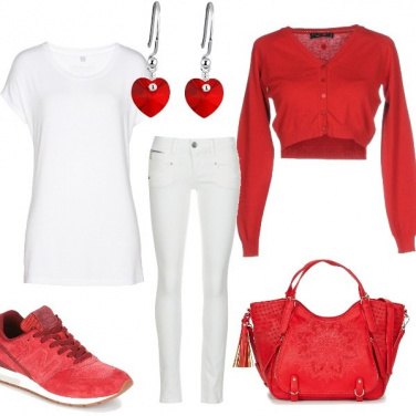 Outfit Panna e fragole