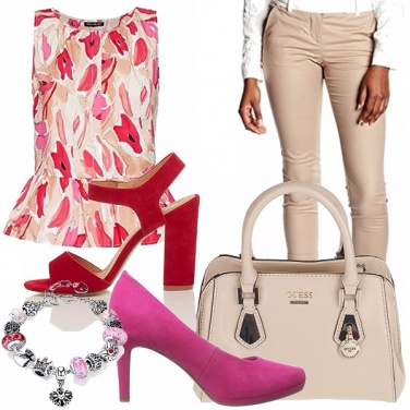 Outfit Tacco rosso o tacco rosa?