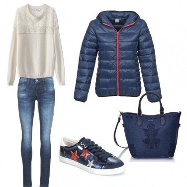 Outfit Blu jeans