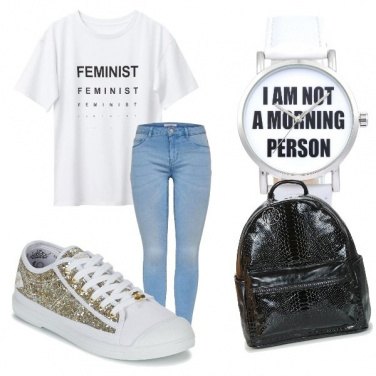 Outfit Scuola look