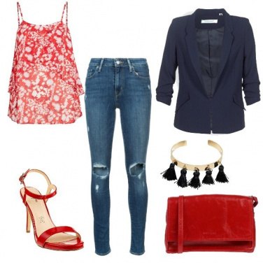 Outfit Il top floreale