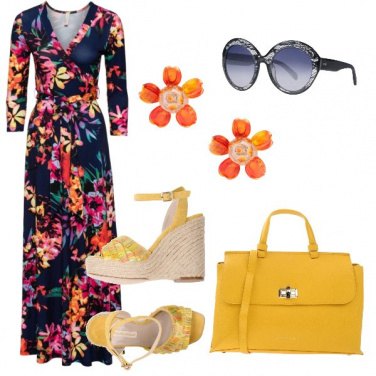 Outfit Etnico e zeppa