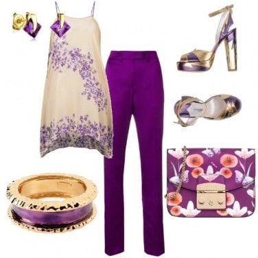Outfit 50 sfumature di viola