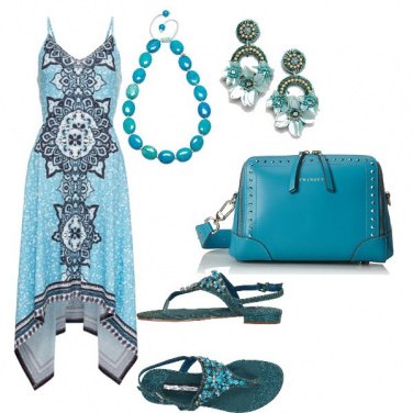 Outfit Gradazioni turchesi