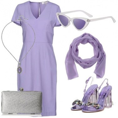 Outfit Lilla e trasparenze