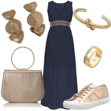 Outfit Le sneakers con l\'abito da sera