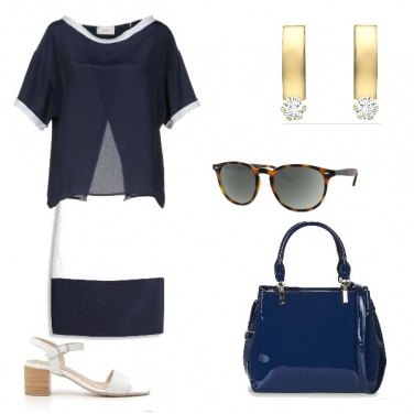 Outfit Bianco e blu, mi piaci tu