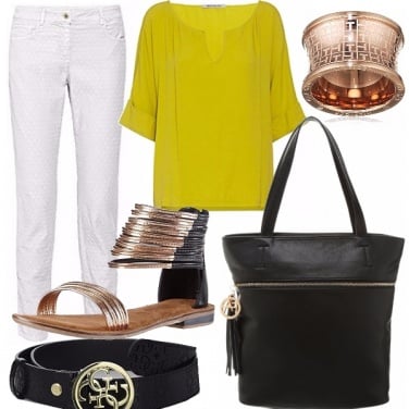 Outfit Oro e bronzo