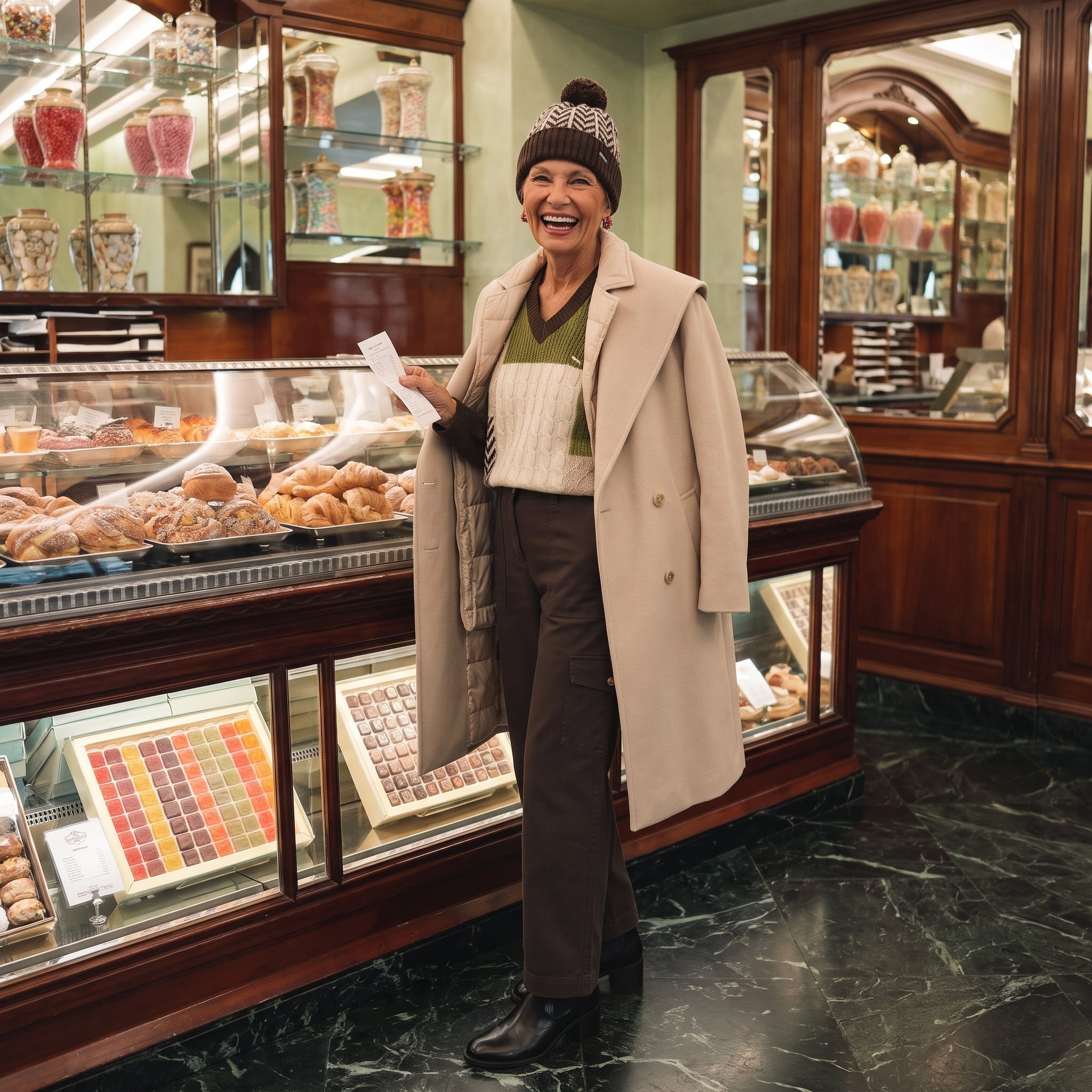Outfit donna - Harmont & Blaine. Stile Casual chic per Tutti i giorni. Abbinamento con cappotti, maglieria, pantaloni cargo, berretti, stivaletti. - Virtual Try-On