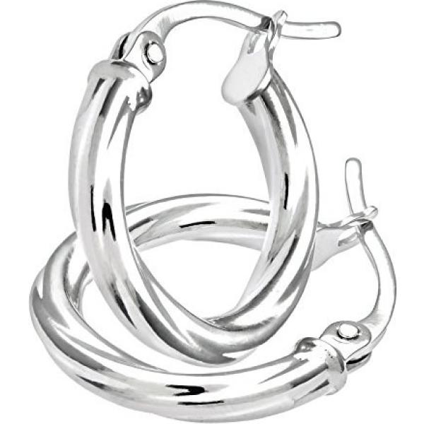 Orecchini in oro bianco certificato autenticità argento Citerna giallo