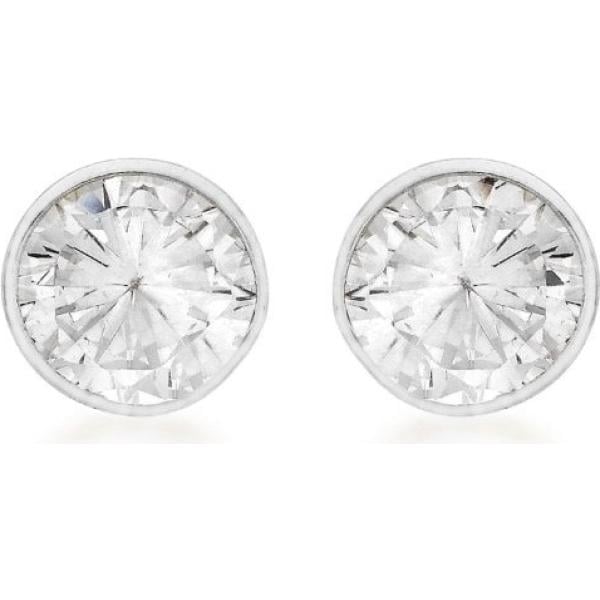 Orecchini a perno in sterling 925 ipoallergenico argento e bianco Tuscany Silver bianco