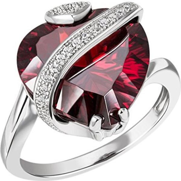 Anello in sterling 925 argento e multicolore Goldmaid rosso