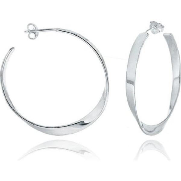Orecchini in sterling 925 ipoallergenico argento e bianco Tuscany Silver bianco