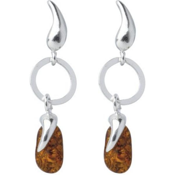 Orecchini forma ovale argento Nature dAmbre