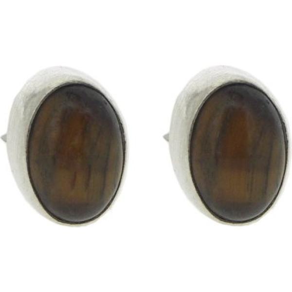 Orecchini a perno forma ovale in sterling 925 argento Nova Silver