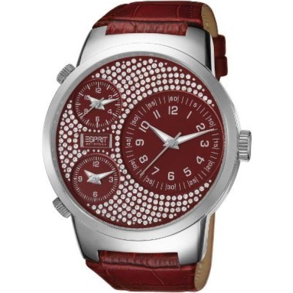 Orologio analogico argento Esprit rosso