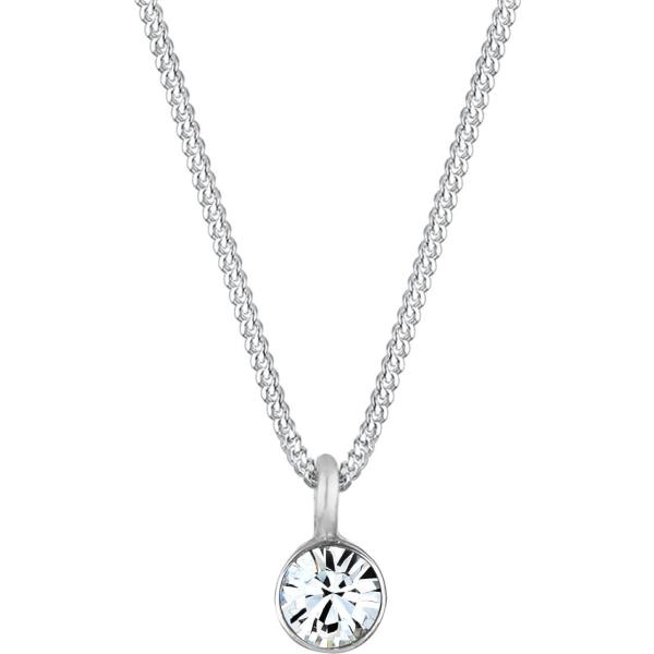 Collana in sterling 925 con catenina argento e turchese Elli grigio
