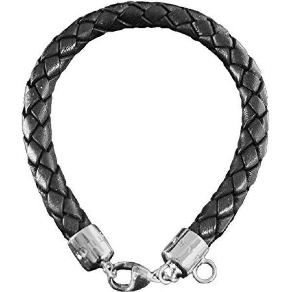 Bracciale in argento 925 nero Thomas Sabo grigio