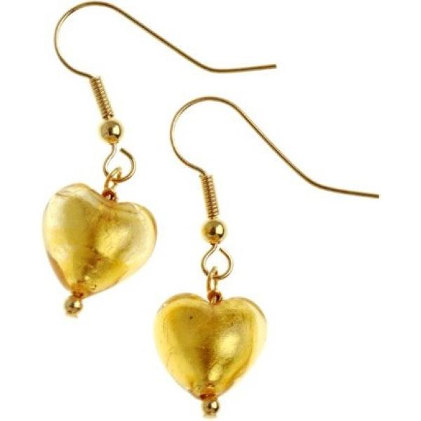 Orecchini in con murano oro Bellissi Murano Venezia giallo