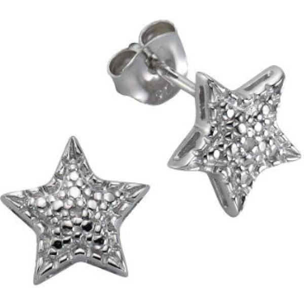 Orecchini a perno in sterling 925 argento Celesta grigio