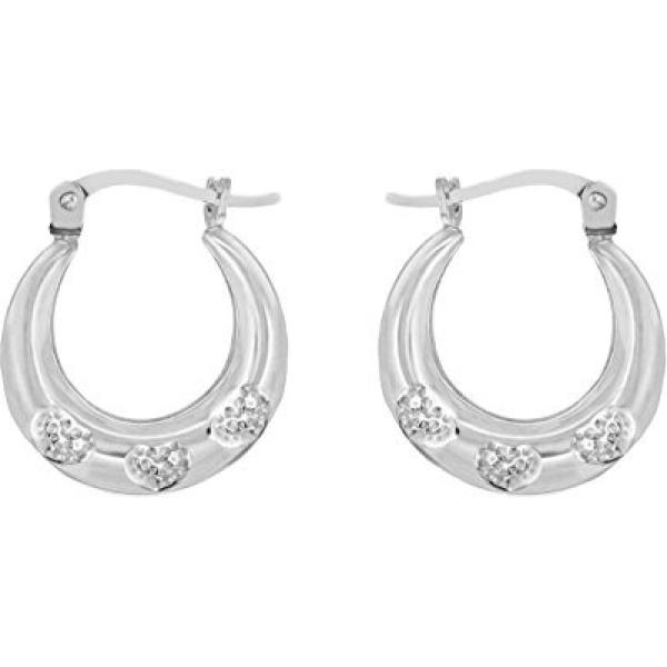 Orecchini in sterling 925 ipoallergenico argento e bianco Tuscany Silver bianco