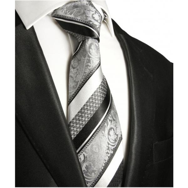 P. M. Krawatten grigio a righe