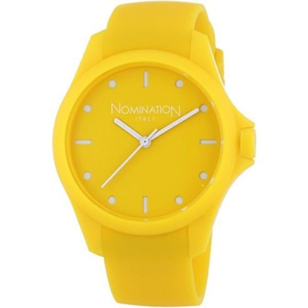 Orologio analogico con cinturino giallo Nomination giallo