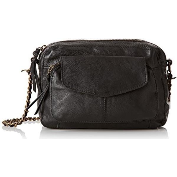 Borsa a spalla in pelle nero Pieces nero