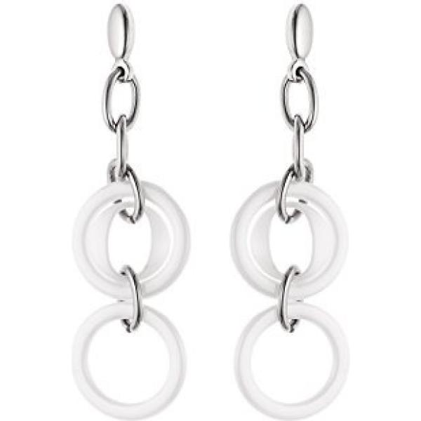 Orecchini pendenti bianco Ceramic & You bianco