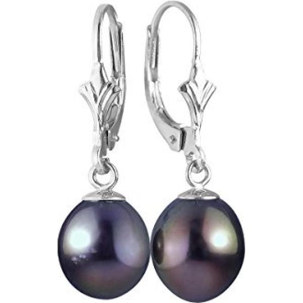 Orecchini in oro bianco Pearls & Colors giallo
