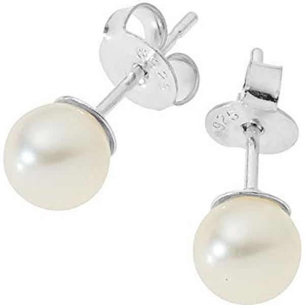 Orecchini con perle e perline in argento 925 bianco Pearls & Colors bianco