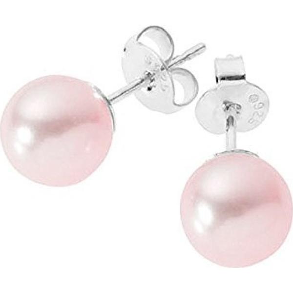 Orecchini con perle e perline in argento 925 rosa Pearls & Colors rosa