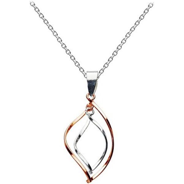 Collana argento e oro Dew grigio