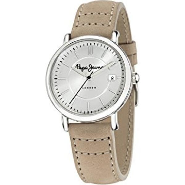 Orologio con cinturino beige Pepe Jeans