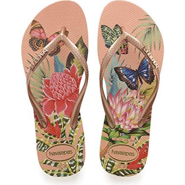 infradito Havaianas rosa a fiori