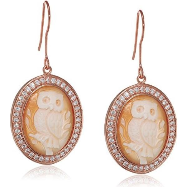 Orecchini con zirconia forma ovale marrone Amedeo marrone