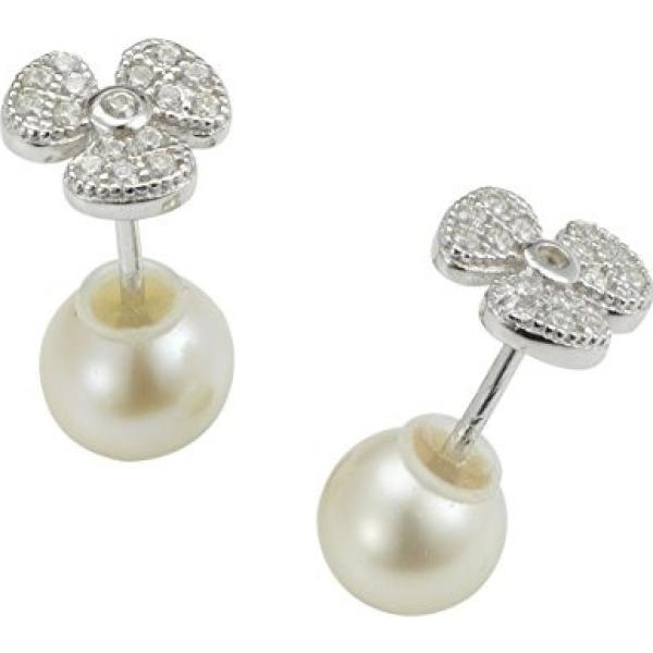 Orecchini in argento 925 bianco Adriana grigio