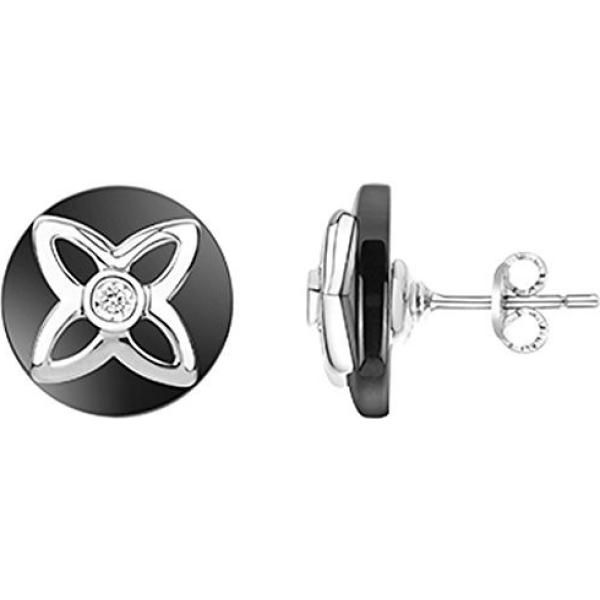 Orecchini in argento 925 bianco Ceranity grigio
