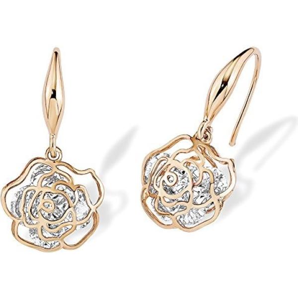 Orecchini in ottone rodiato rosa e oro Noelani rosa