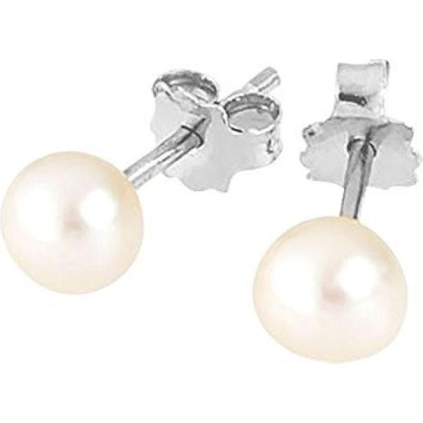 Orecchini in oro bianco Pearls & Colors giallo