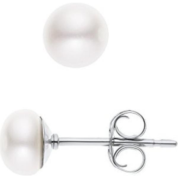Orecchini in argento 925 bianco Pearls & Colors grigio