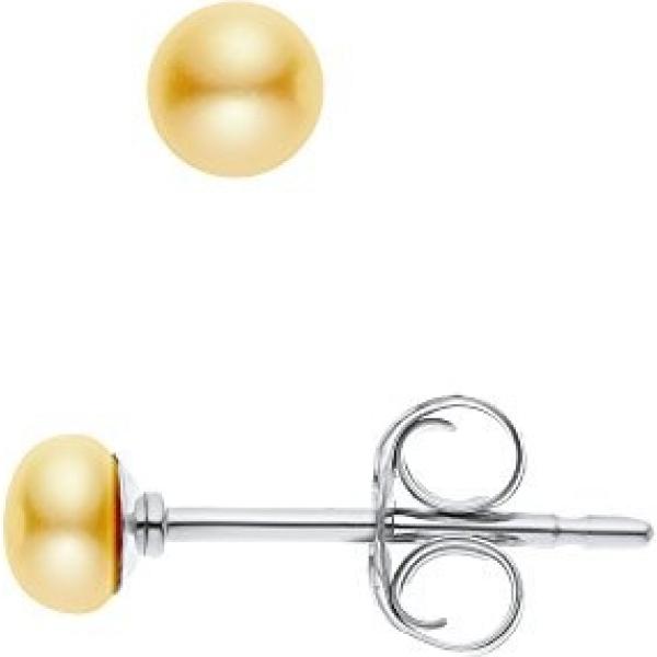 Orecchini in argento 925 oro Pearls & Colors grigio